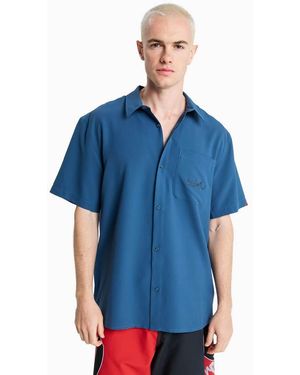 Quiksilver Yg Lithium Short Sleeve Shirt - Blue