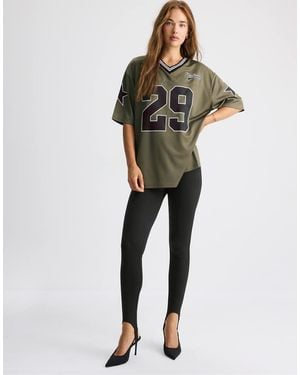 Stradivarius Maxi T-Shirt Met Nummer - Groen