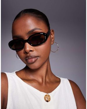 Kaiia Exclusive Round Frame Orange Lens Sunglasses - Multicolour