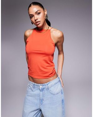 ASOS Racer Cami Top - Orange