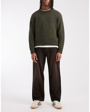 Jack & Jones Alex baggy Jeans With Brown Tint - Black