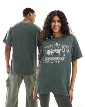 PRNT X Wu-Tang Clan Staten Varsity Relaxed Fit T-Shirt - Green