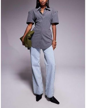 River Island Relaxed Straight Leg Jean - Purple