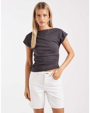 Brave Soul Asyemtric Sleeveless Top - Blue