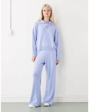 Collusion Knit Oversized Sweatpants - Blue