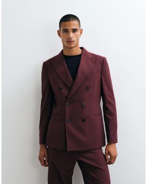 ASOS Regular zweireihiger blazer - Rot