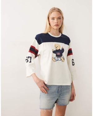 Polo Ralph Lauren Bear Graphic Knit Shirt - White