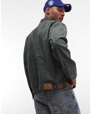Element Chaqueta Verde Oscuro Utilitaria Con Bolsillo De Parche Eiko De -Azul - Gris