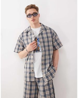 Collusion – kurzärmliges hemd - Grau