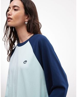 Collusion Raglan-langarmshirt - Blau