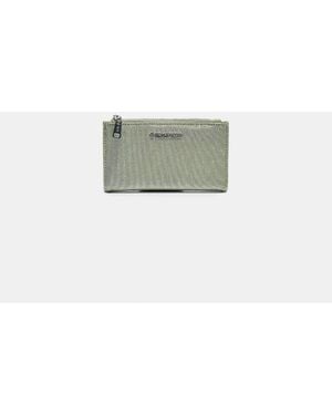 Stradivarius Pochette Basic Con Zip Lucida Color Kaki - Verde