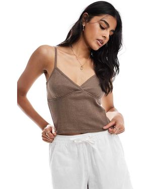 Cotton On Cotton On Cami V Neck Crop Top - White