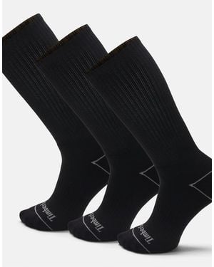 Timberland Pack De 3 Calcetines De Caña Media Acolchados En - Negro
