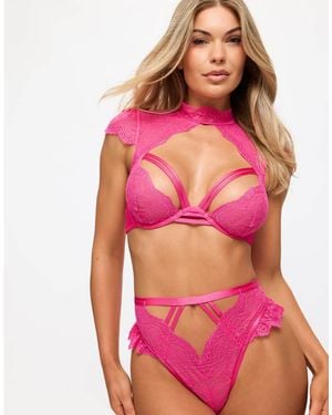 Ann Summers Zalia Crotchless Set - Pink