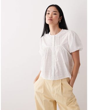 Wednesday's Girl – kurzärmlige bluse - Natur