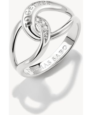 Thomas Sabo Ring Togehter With Zirconia - White