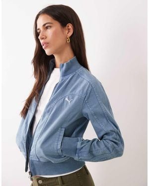 PUMA Future..Archive Washed Twill Short Jacket - Blue
