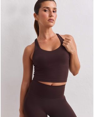 Aim'n Schokoladenfarbene sculpting-bralette mit trägern - Lila