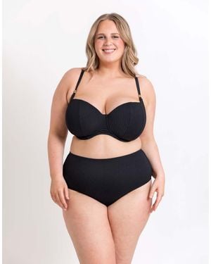 Curvy Kate Jet Set Padded Balcony Fuller Bust Bikini Top - Blue