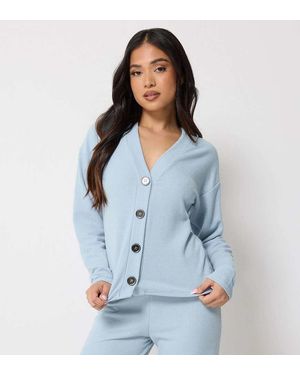 PixieGirl Petite Textured Cardigan - Blue