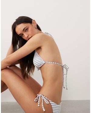 Mango – teen – string-bikini - Braun