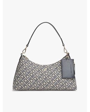 Tommy Hilfiger Icon Jacquard Shoulder Bag - Grey