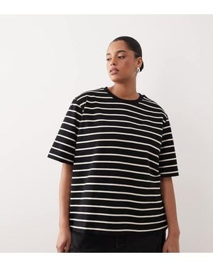 ARRANGE Curve Oversized Premium Heavy Weight T-shirt - Black