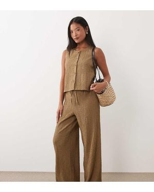 JDY Petite Gilet Met Textuur - Bruin