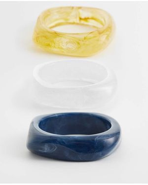 ASOS Confezione Da 3 Bracciali Rigidi - Blu