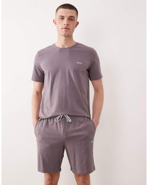 BOSS Mix & Match Lounge Shorts - Purple