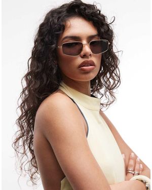 Carrera Occhiali Da Sole Rettangolari Con Lenti Malva - Marrone