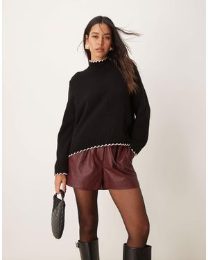 ASOS Pull en point - Noir