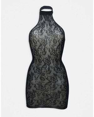 Ann Summers Glisten Lace Dress - Black