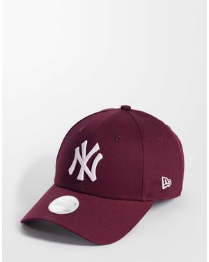 KTZ 9forty - casquette à logo ny baseball - bordeaux - Rouge