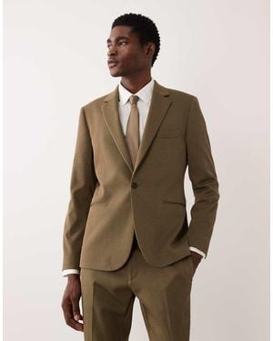 ASOS Skinny Suit Jacket - Natural