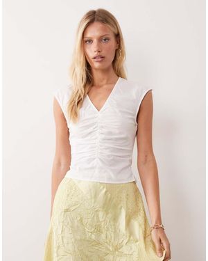 Mango Teen Mouwloze Top Met V-Hals - Wit