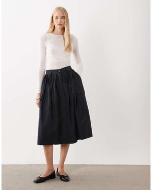 ARKET Utility Midi Rok - Wit