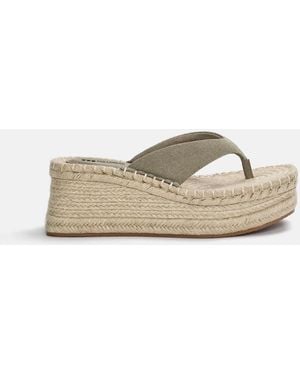 Pull&Bear – sandalen aus jute - Natur