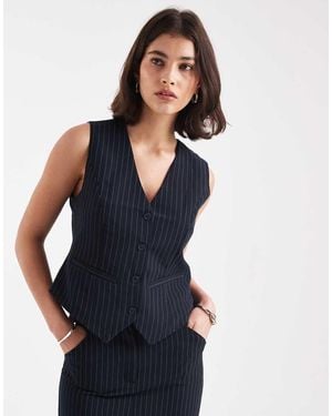 Pieces Tailored Waistcoat Co-Ord - Blue