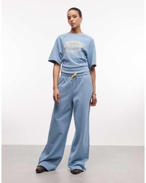 ASOS Weekend Collective Co-ord Wide Leg jogger - Blue