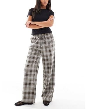 ONLY Pull On Wide Leg Pants - Grey