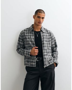 Weekday Zip Overshirt - Gray