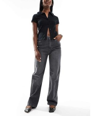 Don't Think Twice Dtt Liv Dad Straight Leg Jeans - Black