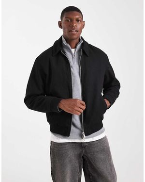 Jack & Jones Harrington Bomber Jacket - Black