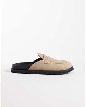 Jack & Jones Suede Loafers Mule - White