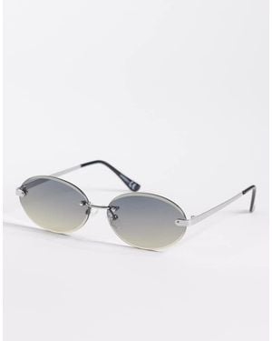 ASOS Rimless Sunglasses - Metallic