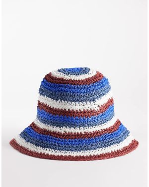 South Beach Cappello Da Pescatore Blu A Righe