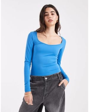 Cotton On Hold Me Long Sleeve Top - Blue