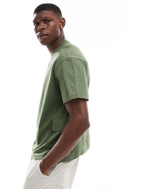 Another Influence – übergroßes utility-t-shirt - Grün
