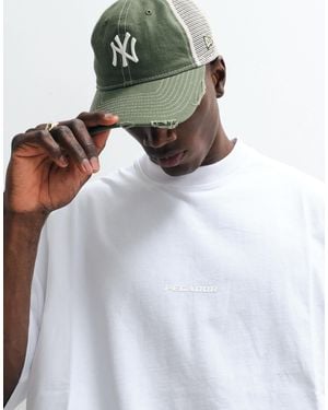 PEGADOR Logo Boxy Oversized Fit T-shirt - White